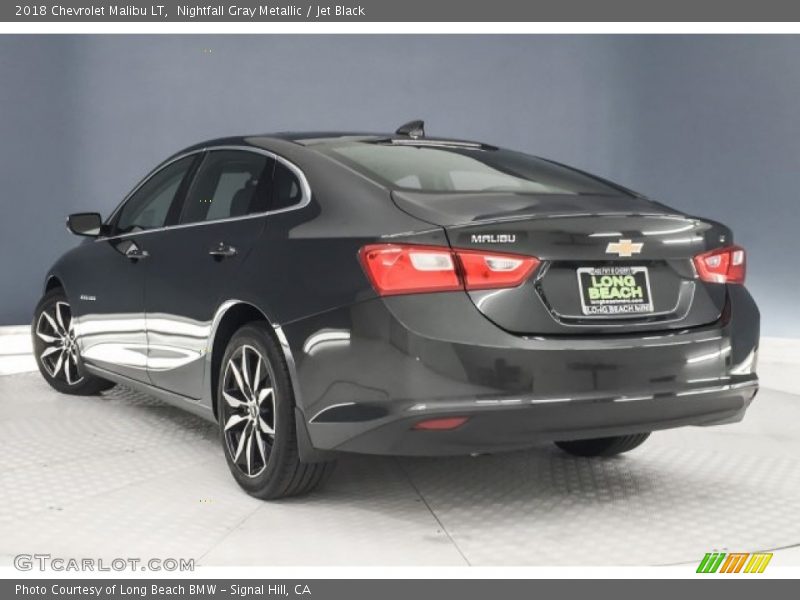 Nightfall Gray Metallic / Jet Black 2018 Chevrolet Malibu LT