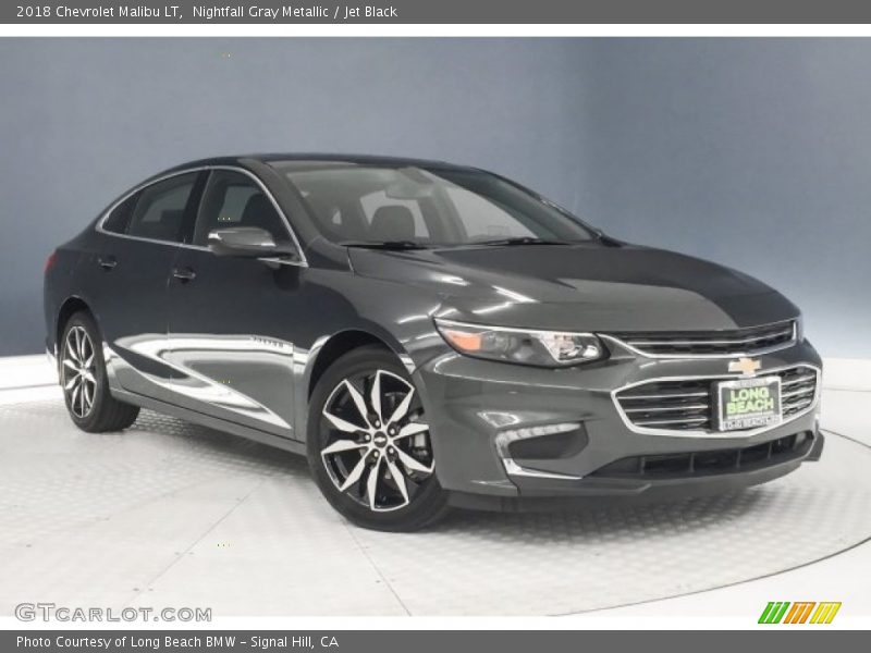 Nightfall Gray Metallic / Jet Black 2018 Chevrolet Malibu LT