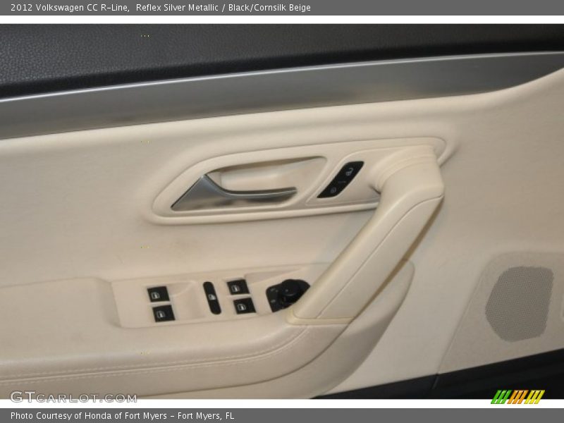 Reflex Silver Metallic / Black/Cornsilk Beige 2012 Volkswagen CC R-Line