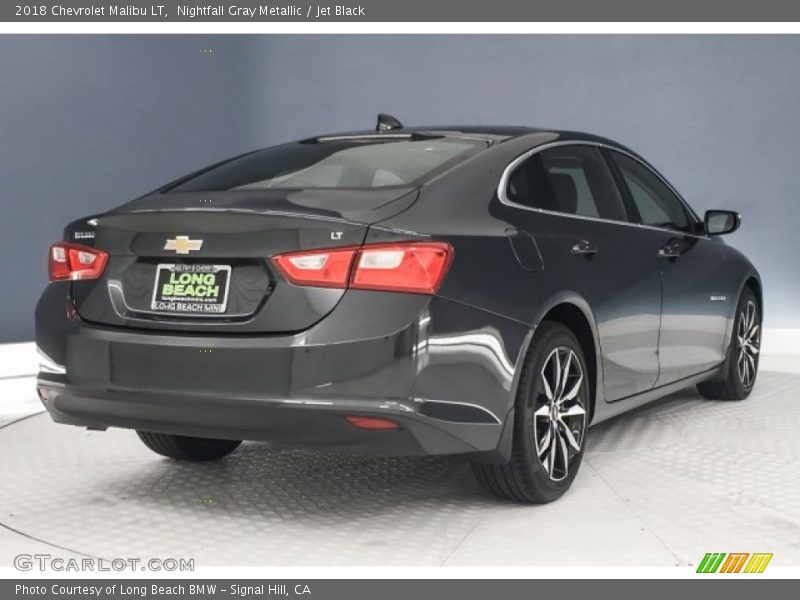 Nightfall Gray Metallic / Jet Black 2018 Chevrolet Malibu LT