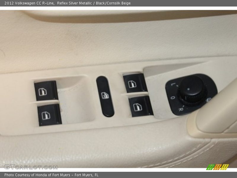 Reflex Silver Metallic / Black/Cornsilk Beige 2012 Volkswagen CC R-Line