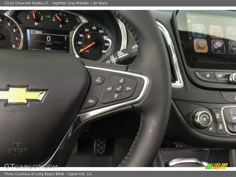 Nightfall Gray Metallic / Jet Black 2018 Chevrolet Malibu LT