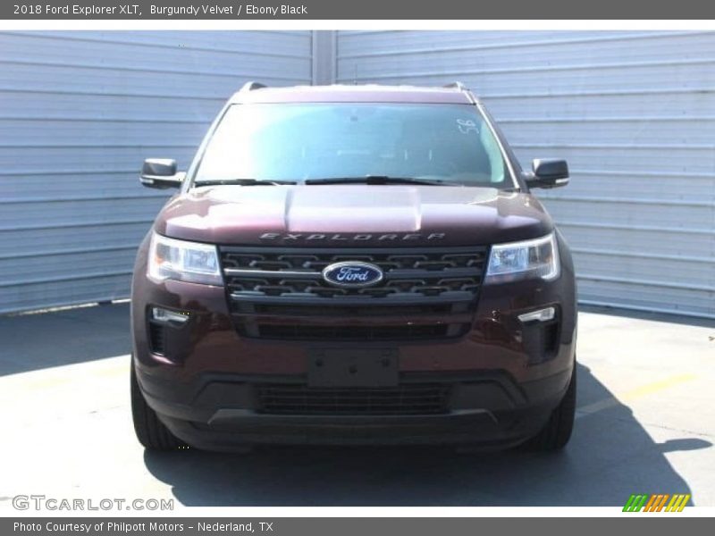 Burgundy Velvet / Ebony Black 2018 Ford Explorer XLT