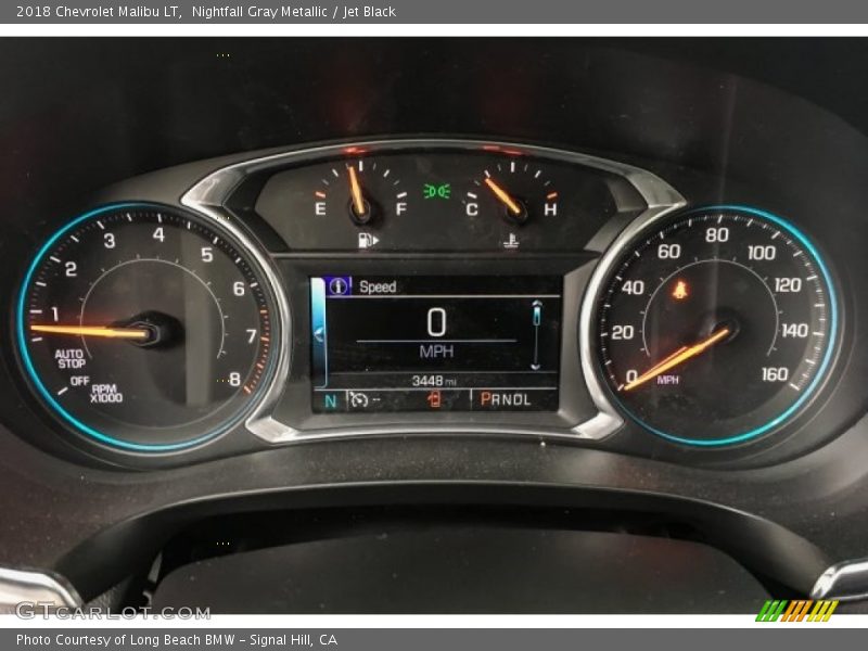Nightfall Gray Metallic / Jet Black 2018 Chevrolet Malibu LT