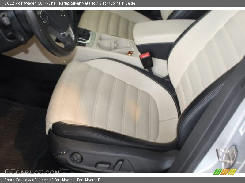 Reflex Silver Metallic / Black/Cornsilk Beige 2012 Volkswagen CC R-Line
