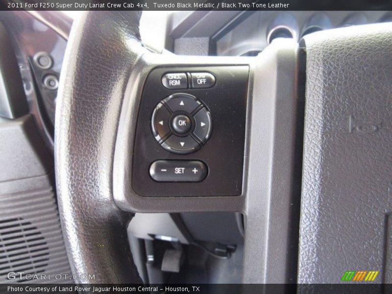 Tuxedo Black Metallic / Black Two Tone Leather 2011 Ford F250 Super Duty Lariat Crew Cab 4x4