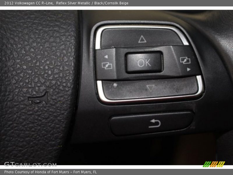 Reflex Silver Metallic / Black/Cornsilk Beige 2012 Volkswagen CC R-Line