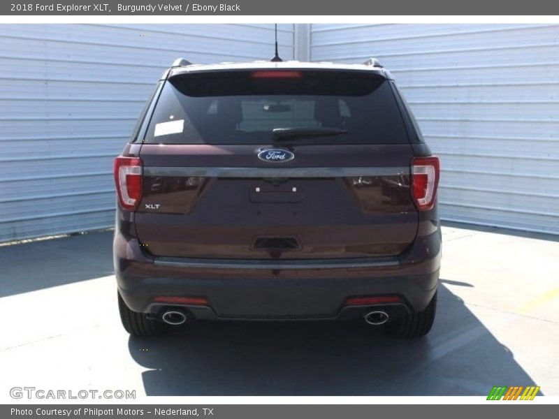 Burgundy Velvet / Ebony Black 2018 Ford Explorer XLT