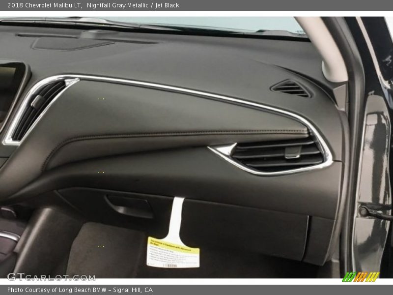 Nightfall Gray Metallic / Jet Black 2018 Chevrolet Malibu LT