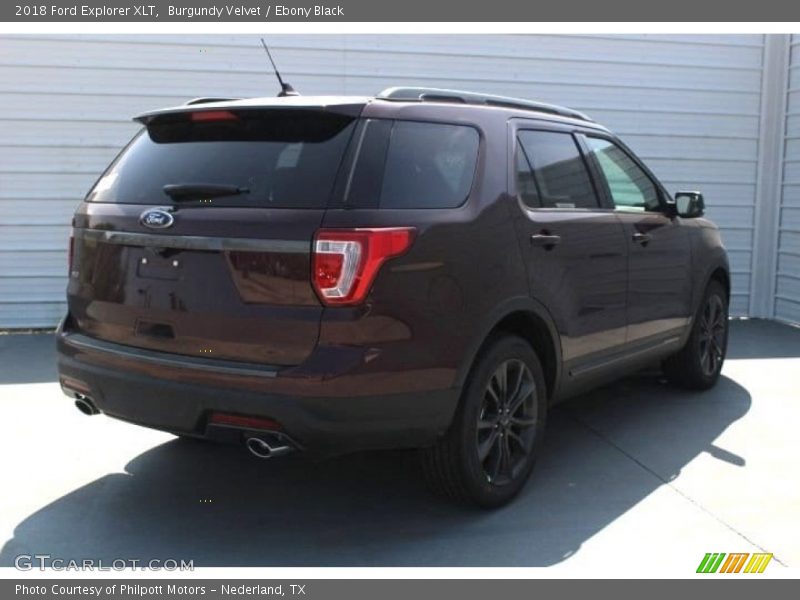 Burgundy Velvet / Ebony Black 2018 Ford Explorer XLT