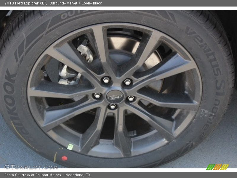 Burgundy Velvet / Ebony Black 2018 Ford Explorer XLT