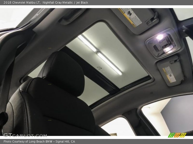 Nightfall Gray Metallic / Jet Black 2018 Chevrolet Malibu LT