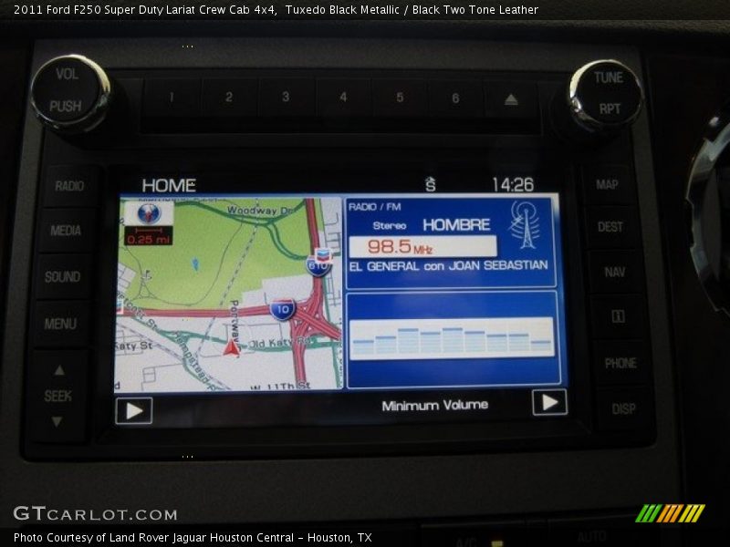 Tuxedo Black Metallic / Black Two Tone Leather 2011 Ford F250 Super Duty Lariat Crew Cab 4x4