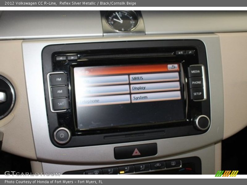 Reflex Silver Metallic / Black/Cornsilk Beige 2012 Volkswagen CC R-Line