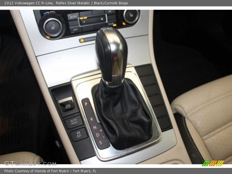 Reflex Silver Metallic / Black/Cornsilk Beige 2012 Volkswagen CC R-Line