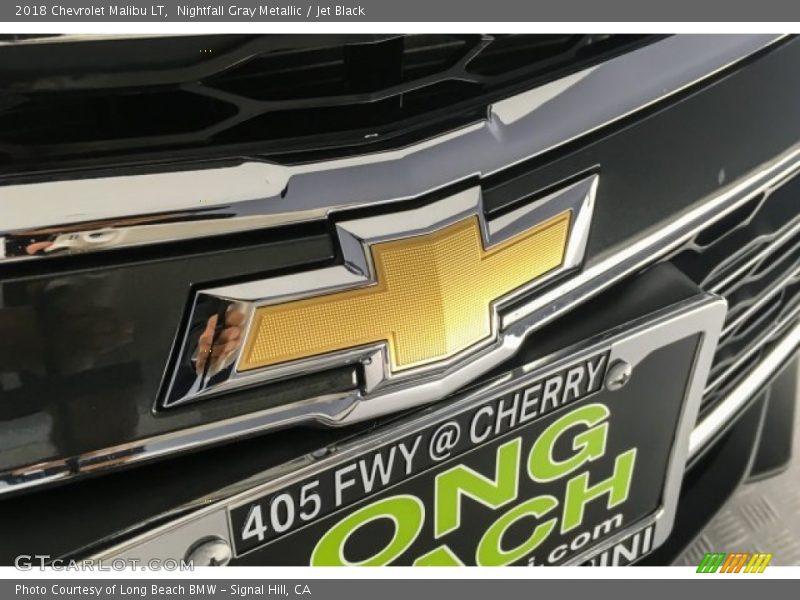 Nightfall Gray Metallic / Jet Black 2018 Chevrolet Malibu LT