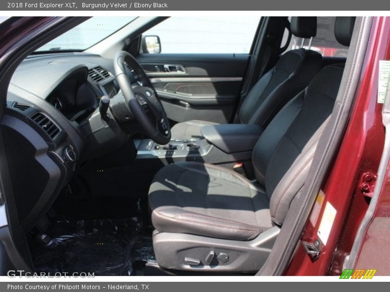 Burgundy Velvet / Ebony Black 2018 Ford Explorer XLT