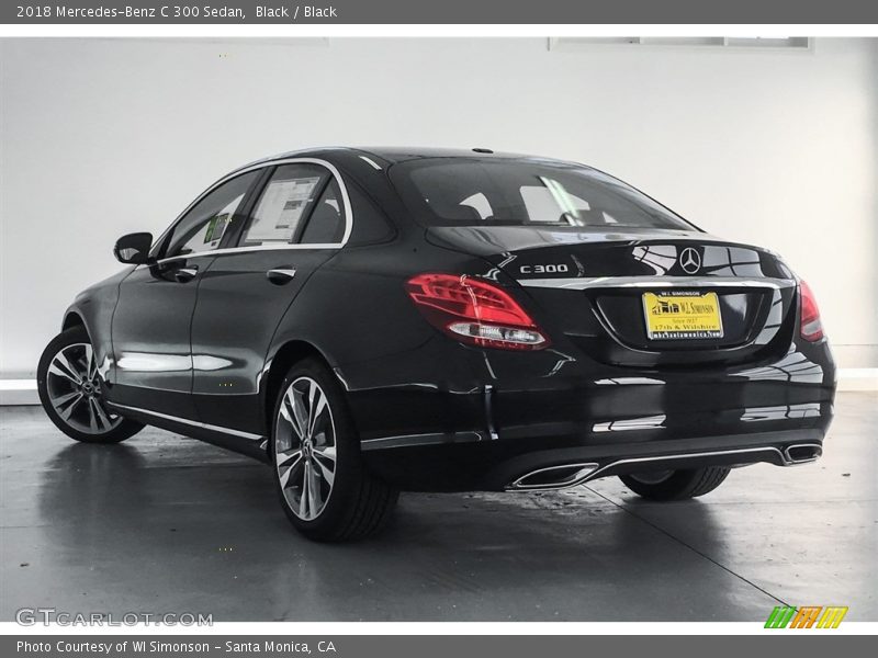 Black / Black 2018 Mercedes-Benz C 300 Sedan
