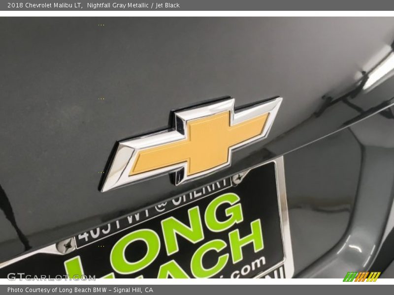 Nightfall Gray Metallic / Jet Black 2018 Chevrolet Malibu LT
