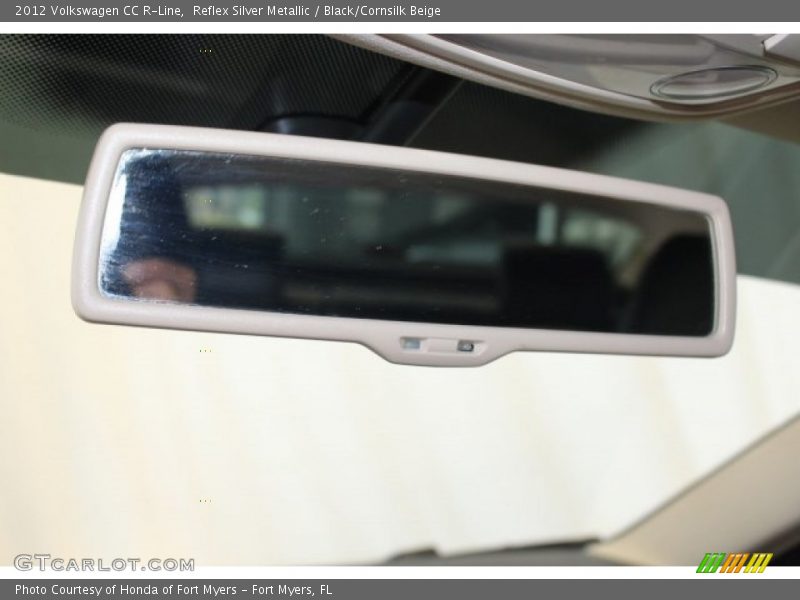 Reflex Silver Metallic / Black/Cornsilk Beige 2012 Volkswagen CC R-Line