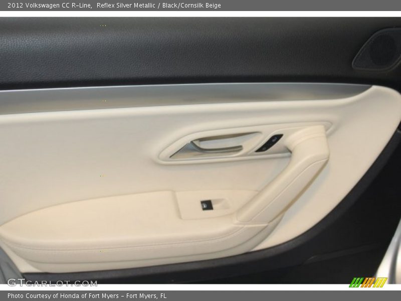 Reflex Silver Metallic / Black/Cornsilk Beige 2012 Volkswagen CC R-Line
