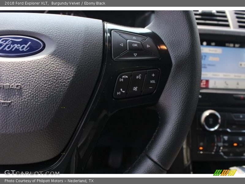 Burgundy Velvet / Ebony Black 2018 Ford Explorer XLT