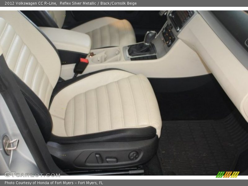 Reflex Silver Metallic / Black/Cornsilk Beige 2012 Volkswagen CC R-Line