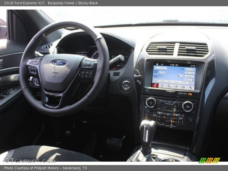Burgundy Velvet / Ebony Black 2018 Ford Explorer XLT