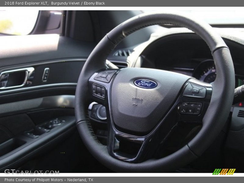 Burgundy Velvet / Ebony Black 2018 Ford Explorer XLT