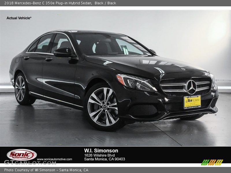 Black / Black 2018 Mercedes-Benz C 350e Plug-in Hybrid Sedan