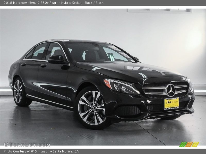 Black / Black 2018 Mercedes-Benz C 350e Plug-in Hybrid Sedan