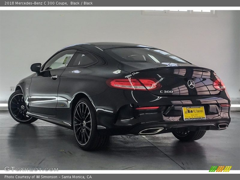 Black / Black 2018 Mercedes-Benz C 300 Coupe