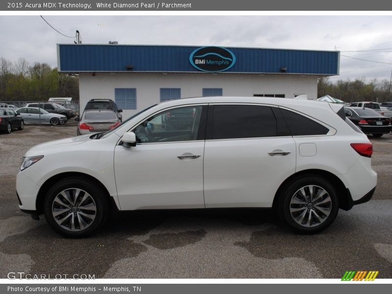 White Diamond Pearl / Parchment 2015 Acura MDX Technology