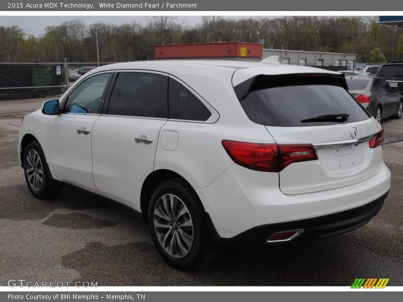 White Diamond Pearl / Parchment 2015 Acura MDX Technology
