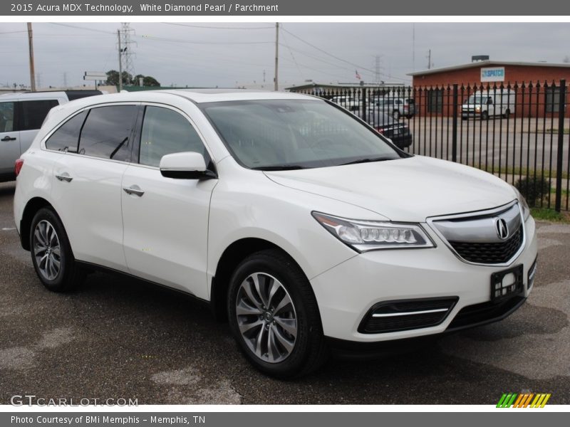 White Diamond Pearl / Parchment 2015 Acura MDX Technology