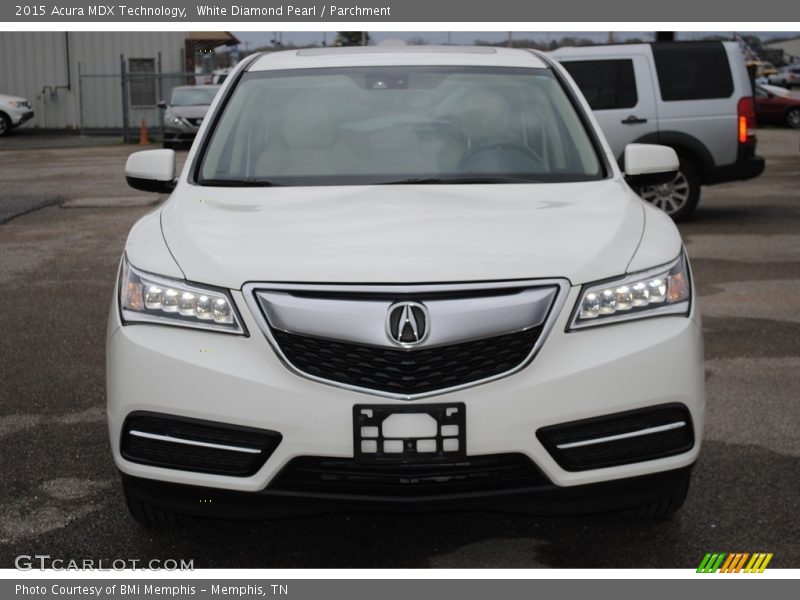 White Diamond Pearl / Parchment 2015 Acura MDX Technology
