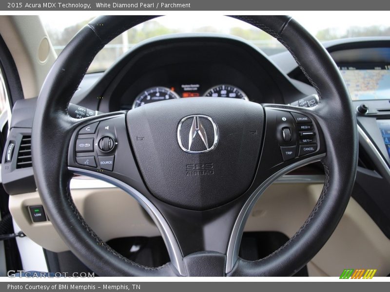 White Diamond Pearl / Parchment 2015 Acura MDX Technology