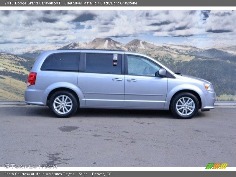 Billet Silver Metallic / Black/Light Graystone 2015 Dodge Grand Caravan SXT