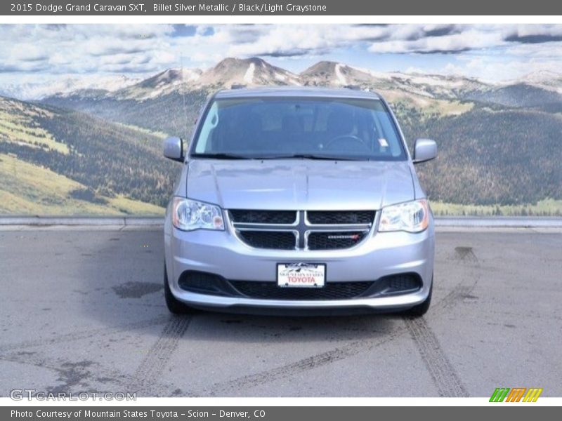 Billet Silver Metallic / Black/Light Graystone 2015 Dodge Grand Caravan SXT