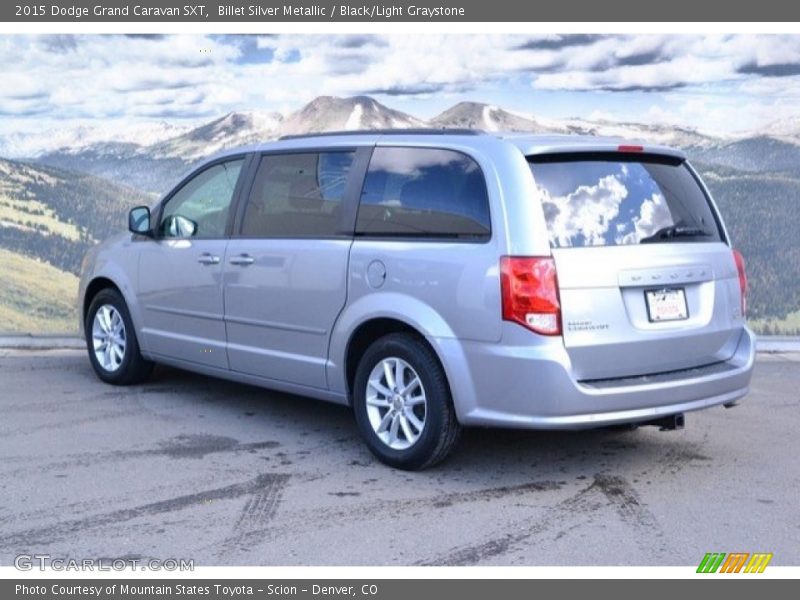 Billet Silver Metallic / Black/Light Graystone 2015 Dodge Grand Caravan SXT