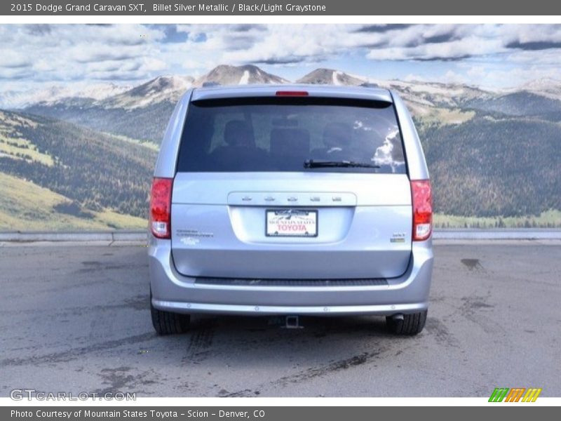 Billet Silver Metallic / Black/Light Graystone 2015 Dodge Grand Caravan SXT