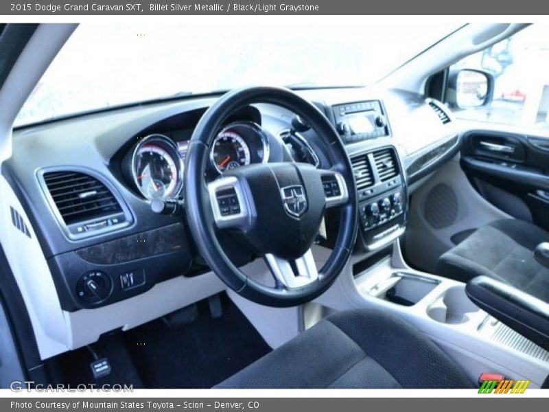 Billet Silver Metallic / Black/Light Graystone 2015 Dodge Grand Caravan SXT
