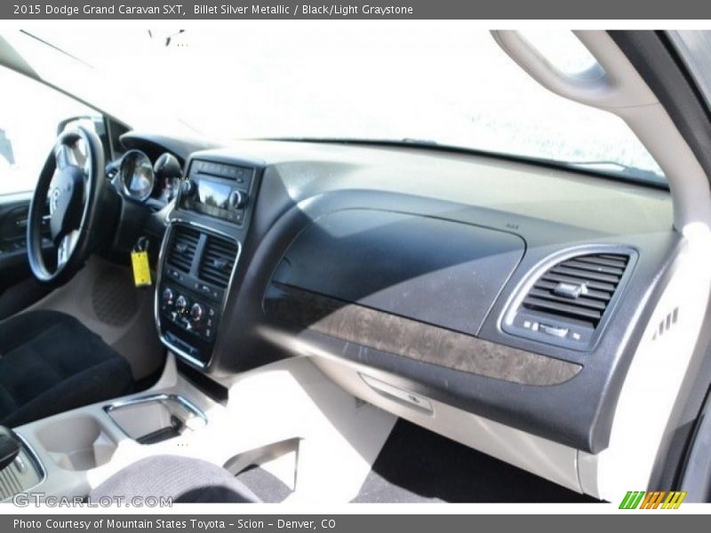 Billet Silver Metallic / Black/Light Graystone 2015 Dodge Grand Caravan SXT
