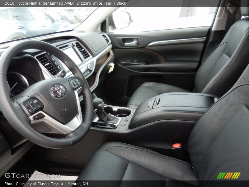 Blizzard White Pearl / Black 2018 Toyota Highlander Limited AWD