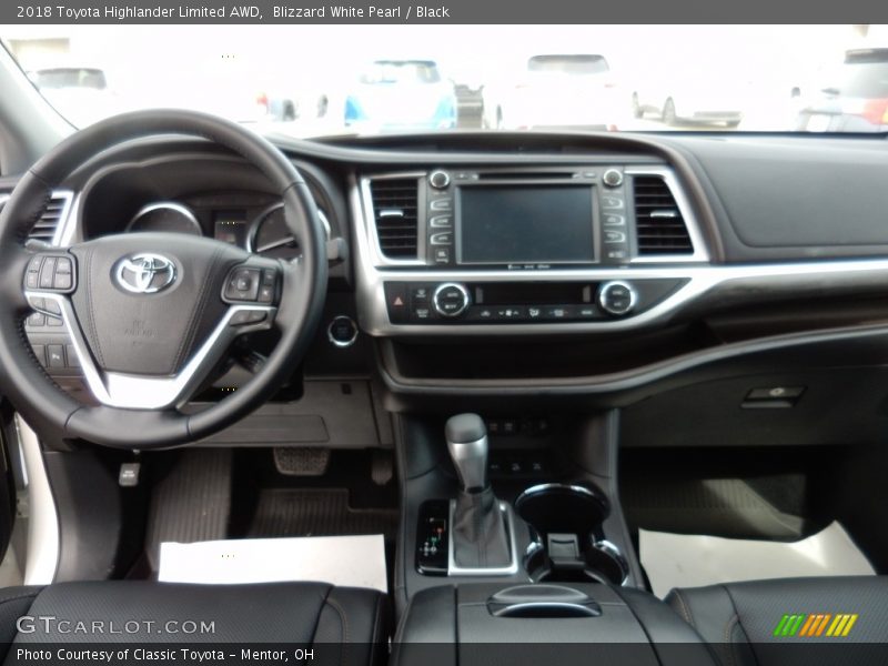 Blizzard White Pearl / Black 2018 Toyota Highlander Limited AWD