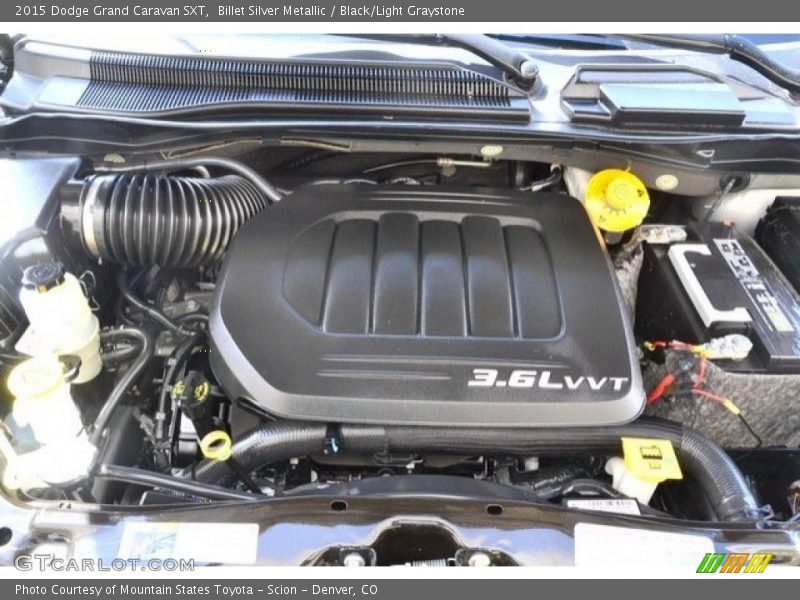 Billet Silver Metallic / Black/Light Graystone 2015 Dodge Grand Caravan SXT