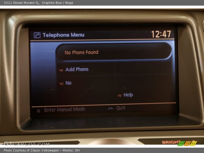Graphite Blue / Beige 2011 Nissan Murano SL