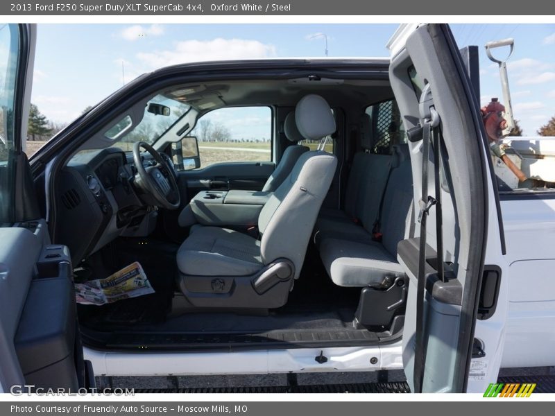 Oxford White / Steel 2013 Ford F250 Super Duty XLT SuperCab 4x4
