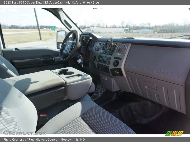 Oxford White / Steel 2013 Ford F250 Super Duty XLT SuperCab 4x4