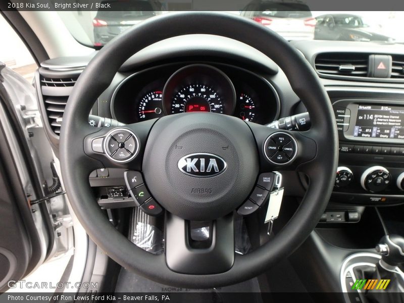 Bright Silver / Black 2018 Kia Soul